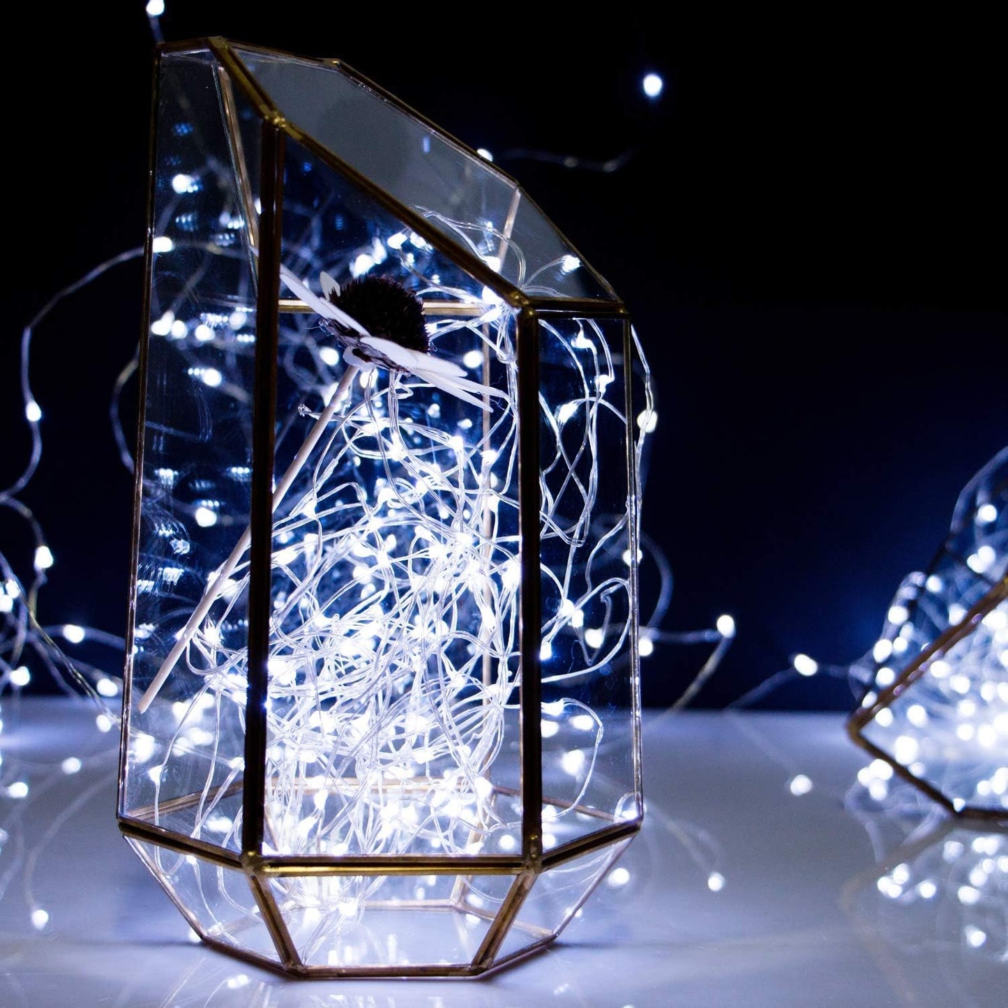 132ft Copper Wire Solar String Lights - 400 LED, Waterproof, 8 Modes