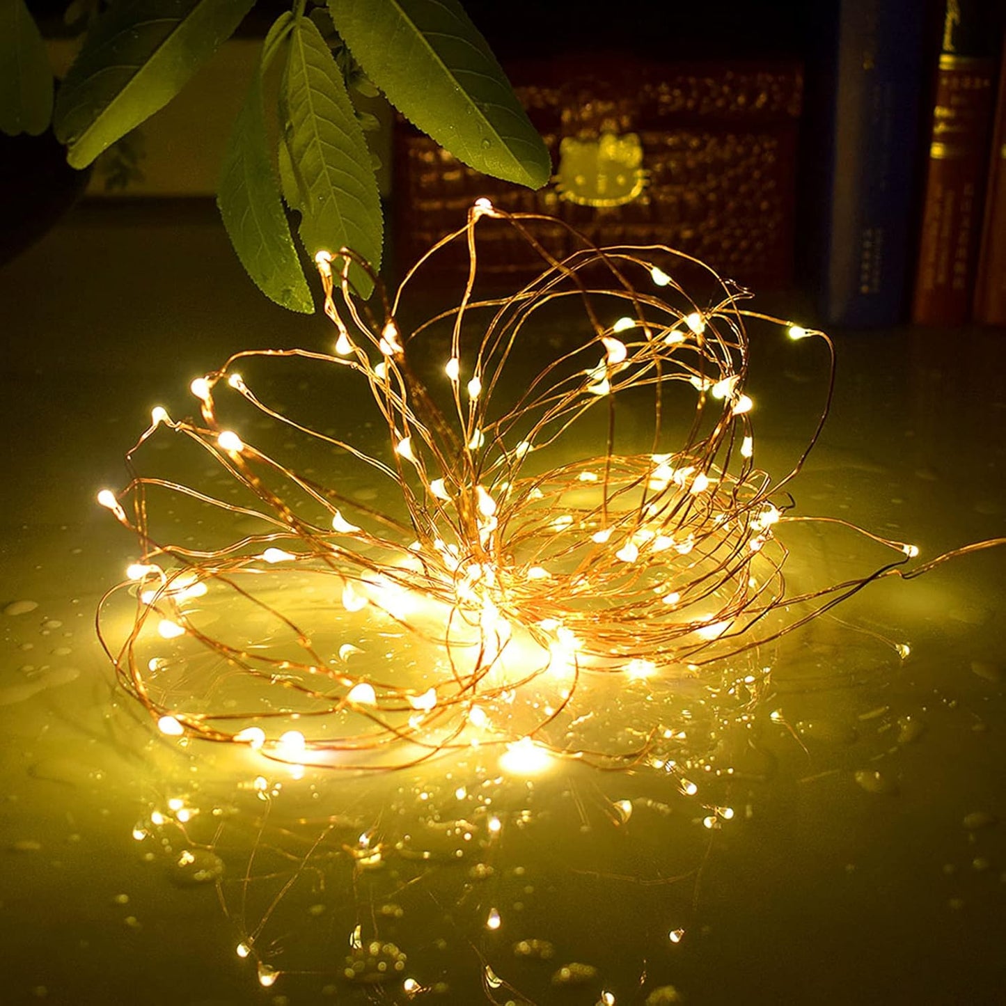 132ft Copper Wire Solar String Lights - 400 LED, Waterproof, 8 Modes