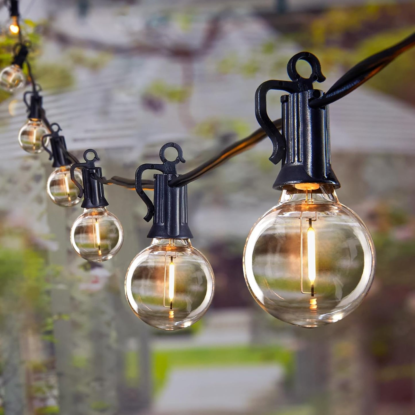 150FT LED String Lights with 75 Dimmable Shatterproof Bulbs for Patio and Party Decor